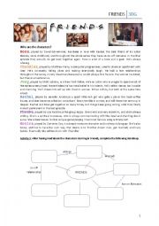 English Worksheet: Friends