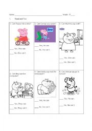 pepa pig can worksheet