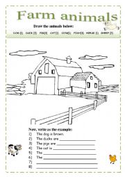 English Worksheet: Farm animals