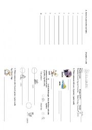 English Worksheet: quizz