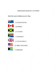 English Worksheet: English Speaking Countries