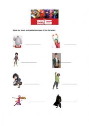 English Worksheet: Big Hero