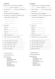 English Worksheet: Queen Elisabeth II