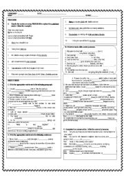 English Worksheet: subject object pronouns and mixed tenses