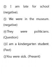 English Worksheet: grammar running race