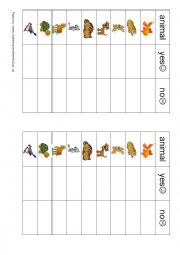 English Worksheet: Animals - interview your friends
