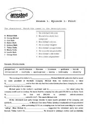 English Worksheet: Arrested Development - Pilot