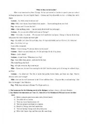 English Worksheet: What do they eat in London - reading comprehension and food exercises
