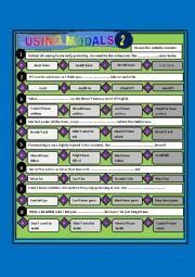 English Worksheet: using  modals 