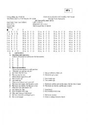 MULTI-CHOICE TEST (RELATIVE CLAUSE, AGREEMENT, PARTICIPLES)