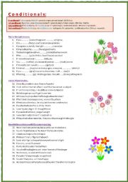 English Worksheet: Conditionals 0, 1, 2, 3