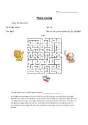 Directions in the maze