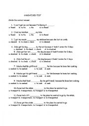 English Worksheet: Causatives (3 types) Test (multiple choice)