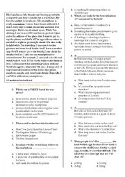 English Worksheet: TEOG 2 Practice Test [April Challenge 1]