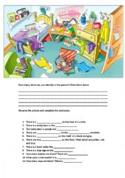 English Worksheet: Prepositions of Place