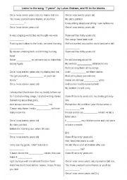 English Worksheet: Listening activity - 