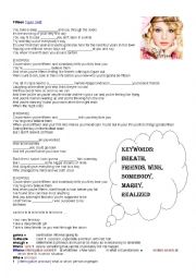 English Worksheet: Listening - Fifteen by Taylor Swift