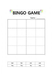 Bingo Game(Phonics)