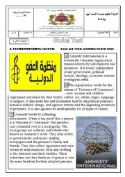 English Worksheet: global test amnesty international