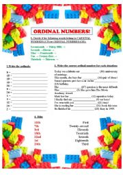 ORDINAL NUMBERS