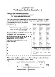 English Worksheet: Present Perfect