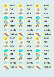 English Worksheet: weather