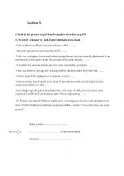 English Worksheet: module 4 section 5