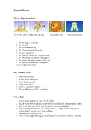 English Worksheet: 64 zoo lane/ Nelson the elephant