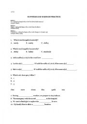 Suffixes: l and ly