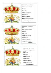 Royal family game cards part 3