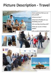 English Worksheet: Picture Description - Travel