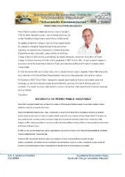 English Worksheet: keiko and peter biography