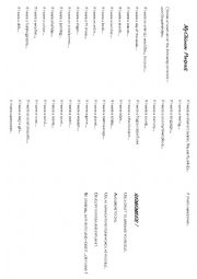 English Worksheet: My Chinese Portrait