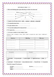 English Worksheet: lets visit Alys school