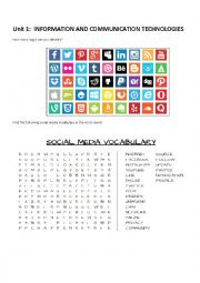 English Worksheet: Social media introduction