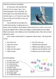 English worksheet: daily routine