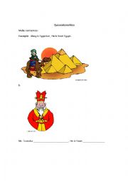 English Worksheet: Nationalities