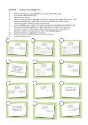 English Worksheet: Writing an invoice