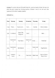 English Worksheet: Wh- Present Simple questions- pair work