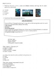 English Worksheet: multiple choice exercises