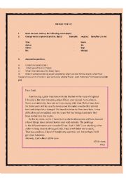 English Worksheet: present perfect