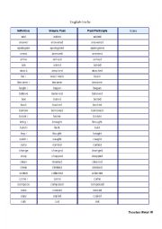 List of verbs!