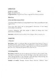 English Worksheet: BASIC LEVEL LESSON PLAN