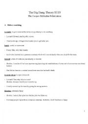 English Worksheet: The Big Bang Theory S1E9 - Past Modals