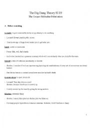 English Worksheet: The Big Bang Theory S1E9 - Past Modals