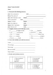 English Worksheet: Exam