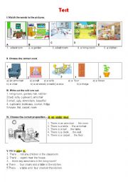 English Worksheet: TEST