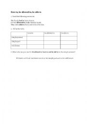 English Worksheet: Modals and Substitutes