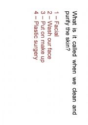 English Worksheet: Quiz aesthetics and hairdressing
