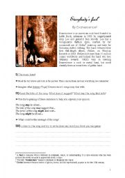 English Worksheet: Everybodys fool by Evanescence